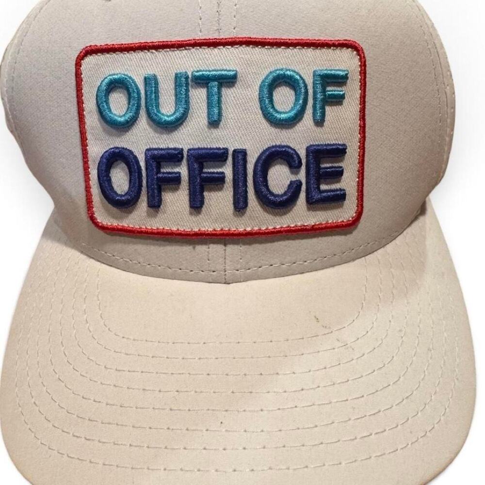 Ghost Golf Out of Office White Performance Snapback Hat